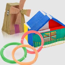 قلم جادویی طراحی سه بعدی به همراه 9 متر فیلامنت رنگی